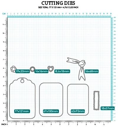 Image du produit art by marlene Cutting Dies "Gift Tag" Gorjuss