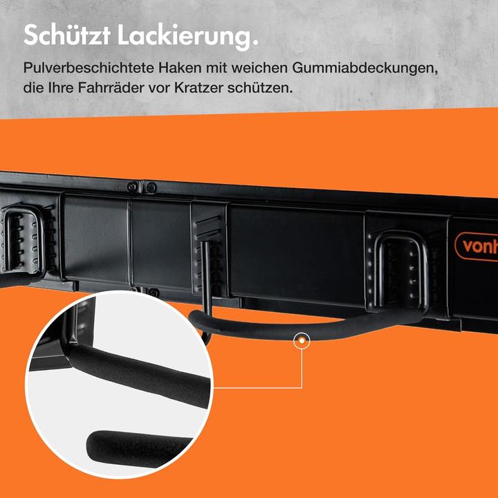 Produktbild VonHaus Velo-Wandhalterung Set für 3 Räder & Helme