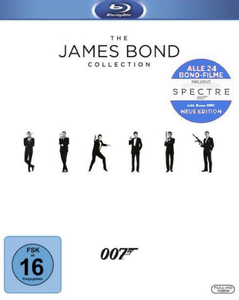 James Bond Collection, inkl. Spectre, 25 Discs (Blu-ray, 2015, Deutsch)