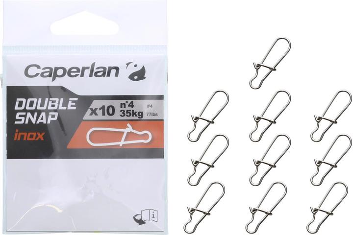 Immagine prodotto Caperlan Moschettone a doppio scatto 10 pezzi