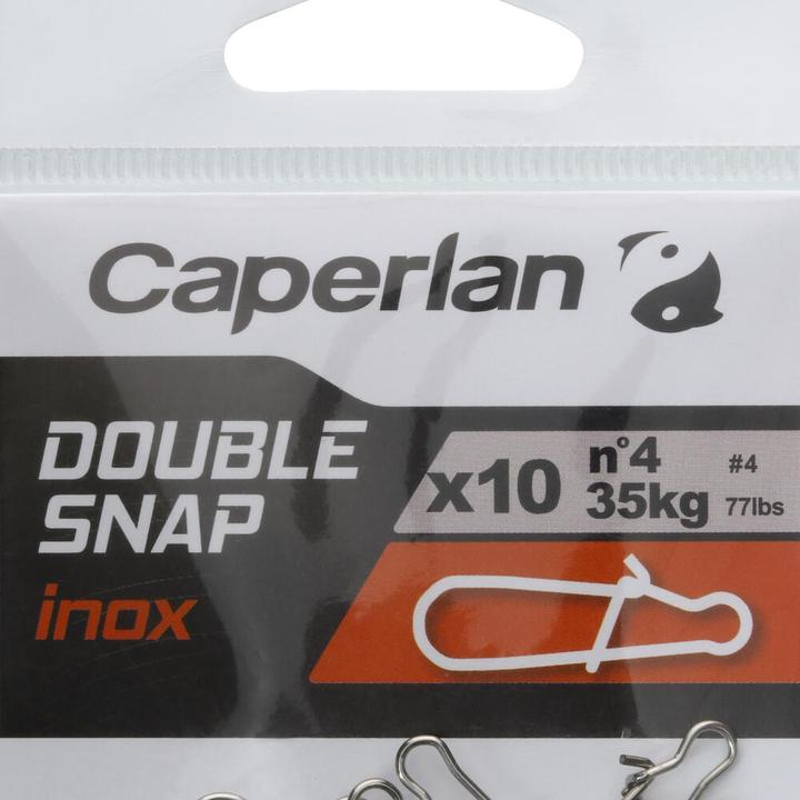 Immagine prodotto Caperlan Moschettone a doppio scatto 10 pezzi