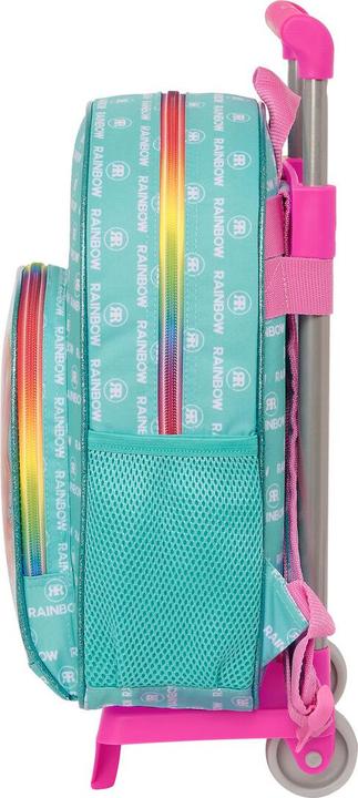 Produktbild Rainbow Schulrucksack mit Rädern High Paradise türkis 28 x 34 x 10 cm