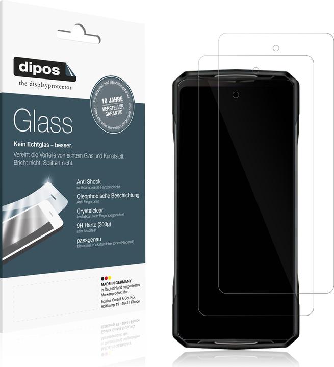 Actual product image Dipos Anti-Shock Screen Protector Clear (1 Piece, Doogee N40 Pro)