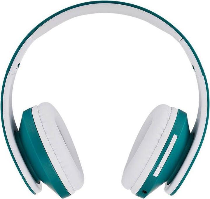 Produktbild PowerLocus Wireless Headphones P2 (blue-white) (20 h, Kabelgebunden, Kabellos)