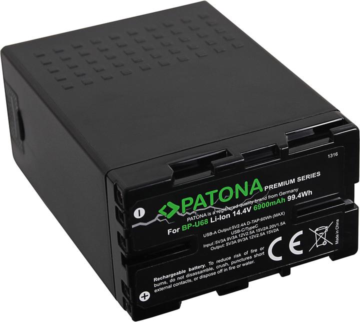 Actual product image Patona Premium BP-U68 (Camera battery)