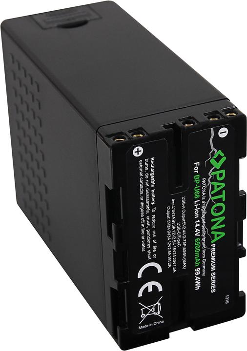 Actual product image Patona Premium BP-U68 (Camera battery)