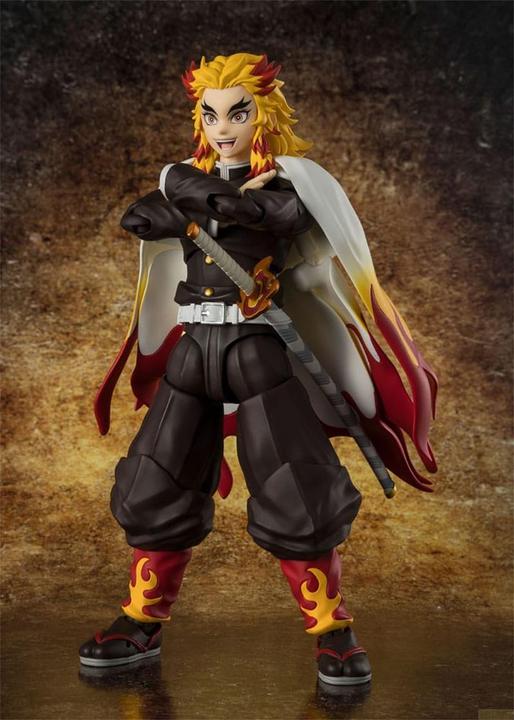 Produktbild Bandai Demon Slayer: Kimetsu no Yaiba S.H.Figuarts Actionfigur Kyojuro Rengoku 15 cm