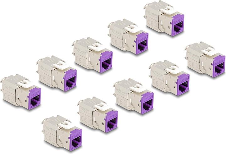 Actual product image Delock Keystone module RJ45 socket to LSA Cat.6A tool-free (Keystone module)