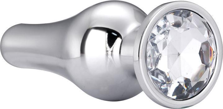 Actual product image Dream Toys Gleaming Love Anal Plug Silver 9 cm