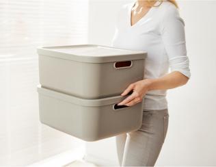 Actual product image Rotho Box12l Albula Cappuccino (12 l)