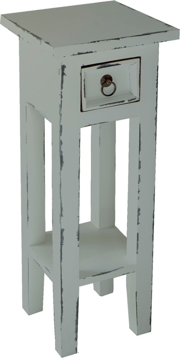 Garden Pleasure The PADEA side table in the colour antique brown is made from high-quality mahogany and is the