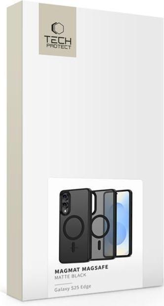 Actual product image Tech-Protect MagMat MagSafe Case for Samsung Galaxy S25 Edge - Matte Black (Samsung Galaxy S25 Edge)
