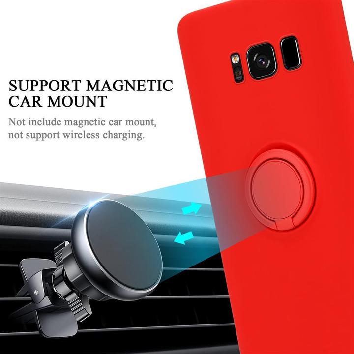 Actual product image Cadorabo TPU Liquid Ring Silicone Case Cover (Samsung Galaxy S8+)