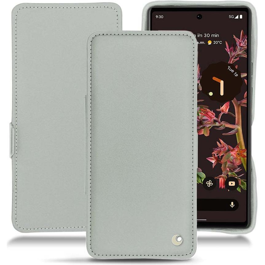 Noreve Lederschutzhülle horizontal (Google Pixel 6), Smartphone Hülle, Grau
