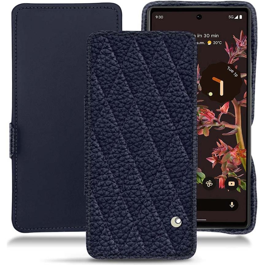 Thumbnail - Noreve Lederschutzhülle horizontal (Google Pixel 6a), Smartphone Hülle, Violett