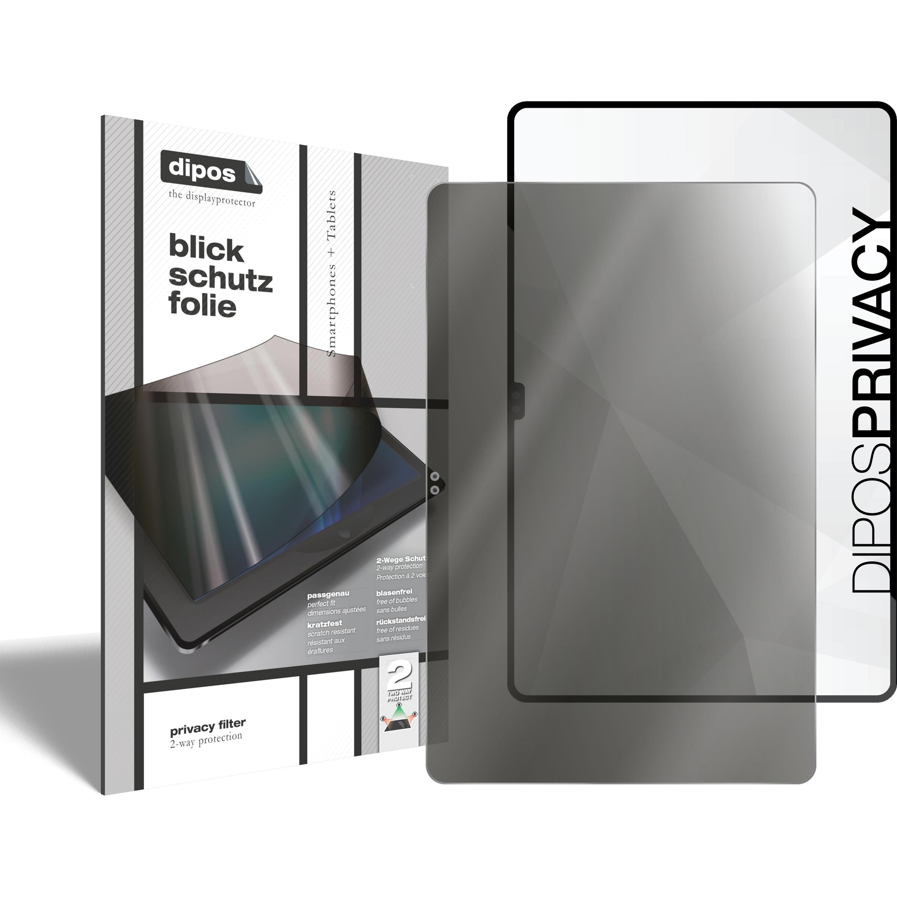 Dipos Blickschutzfolie 2-Way Anti-Shock (1 Stück, Galaxy Tab S8 Ultra), Tablet Schutzfolie