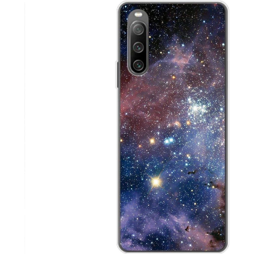 König Design Hülle Handy Schutz für Sony Xperia 10 IV Case Cover Tasche Bumper Etuis TPU Neu (Sony Xperia 10 IV), Smartp...