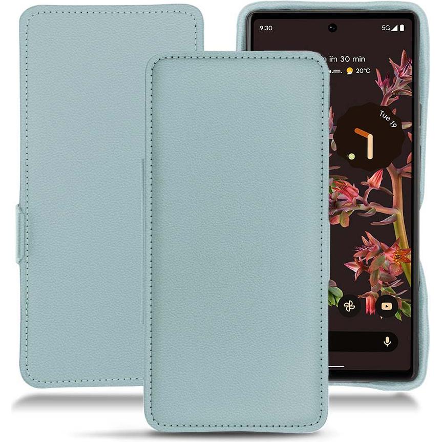 Noreve Lederschutzhülle horizontal (Google Pixel 6), Smartphone Hülle, Blau