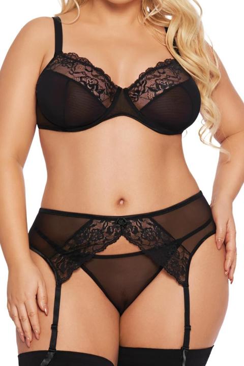 Image du produit Softline Ensemble soutien-gorge à armatures en noir (3XL)