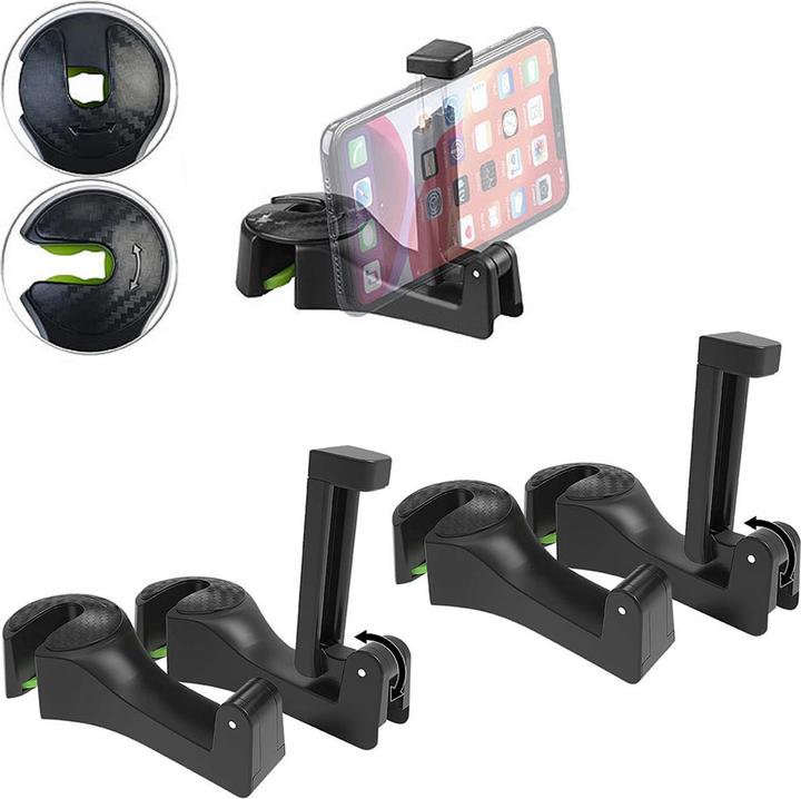 Actual product image Pearl Set of 4 car headrest holders