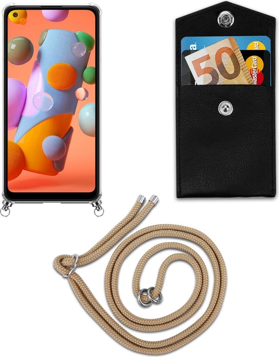 Produktbild Cadorabo TPU Handy Kette SILBER Cover