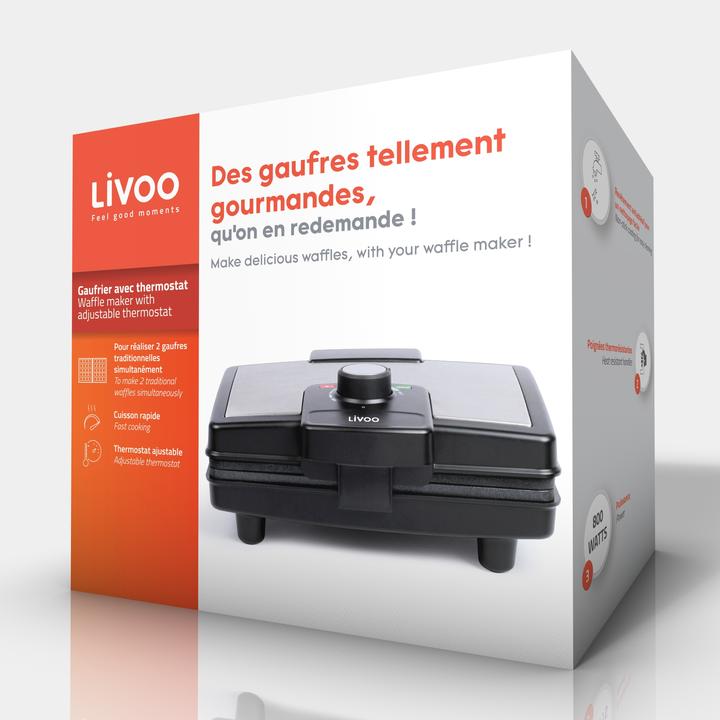 Image du produit Livoo Gaufrier avec thermostat