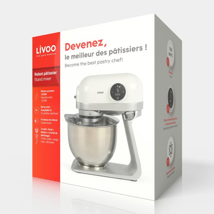 Image du produit Livoo Robot pâtissier (1200 W)