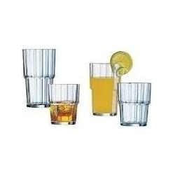 Thumbnail - Esmeyer Saftglas "Norvege", 0,27 Liter, stapelbar aus gehärtetem Glas, besonders standfest, Höhe: 114 mm, Trinkgläser