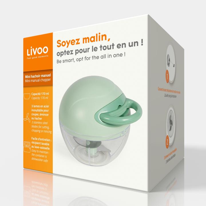 Image du produit Livoo Mini hachoir manuel (170 ml)