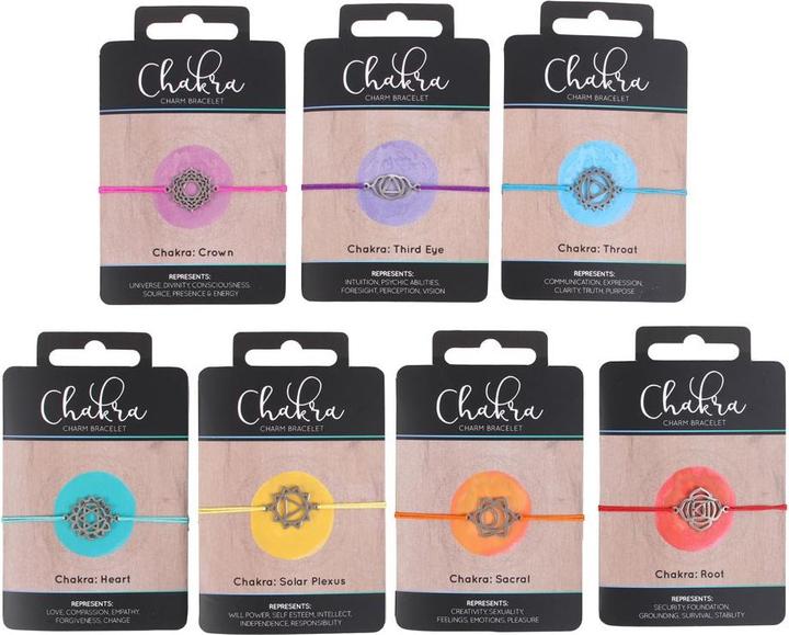 Immagine prodotto Something Different Bracciale Charm Chakra (confezione da 49) (100% materiale sintetico)