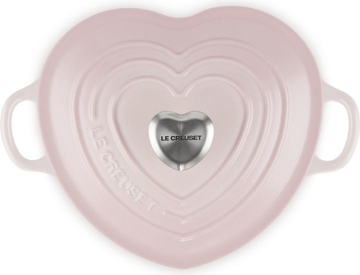 Actual product image Le Creuset Heart Roaster with Heart Knob Shell Pink (20 cm, Casserole + Stewpot, Cast iron)