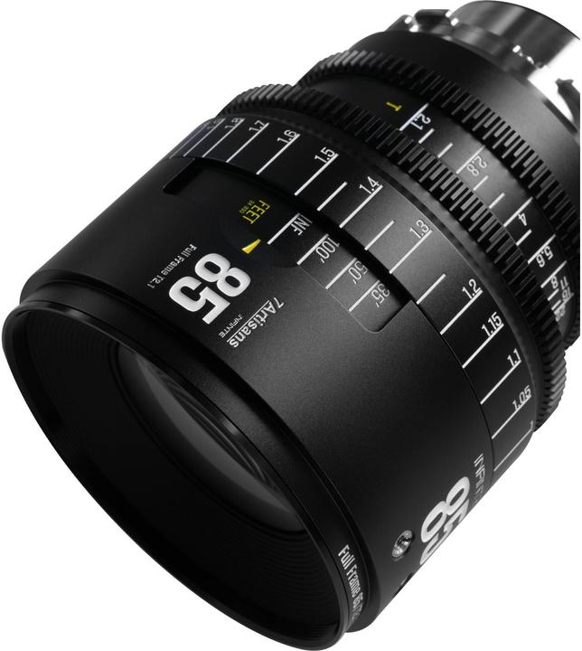 Image du produit 7artisans 85T21B-PL INF 85mm T2.1 INFINTE PL Mount (Black) (Arri PL, Monture L, Plein format)
