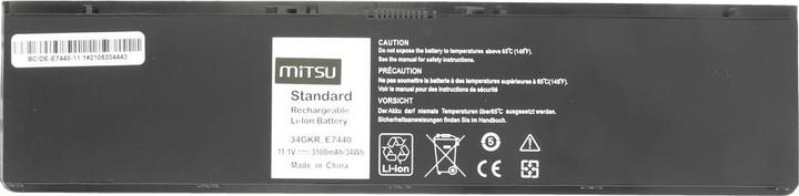 Image du produit Mitsu Batterie pour Dell Latitude E7440 3100 mAh (34 Wh) 11 1 - 10 8 Volt (3 cabines, 3400 mAh)