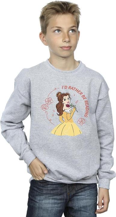 Produktbild Disney Beauty And The Beast I'd Rather Be Reading Sweatshirt Jungen (140, 146)