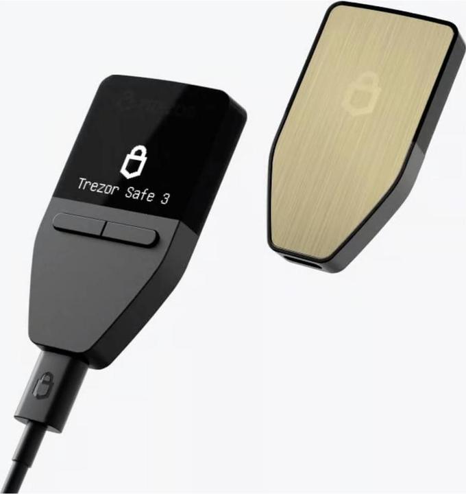 Actual product image Trezor Safe 3 - Solar Gold