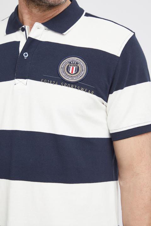 Image du produit FQ1924 FQPeter stripe polo w badge 21900639 (M)