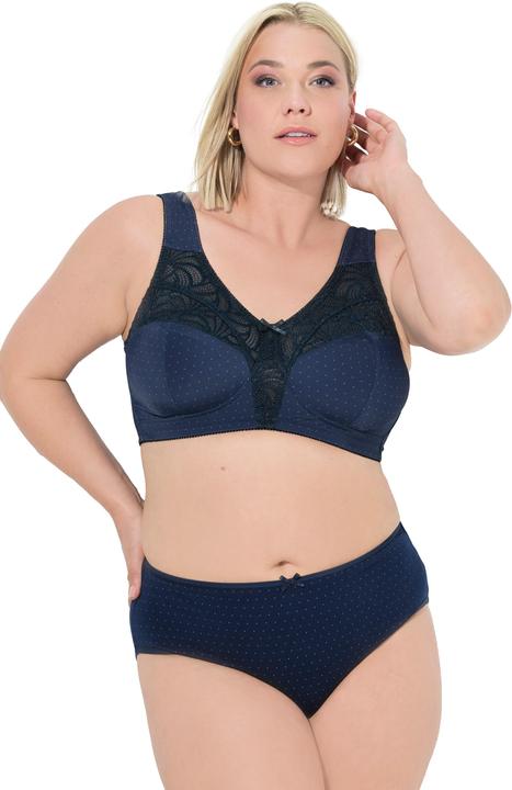 Image du produit Ulla Popken Culottes midi en lot de 5, pois/uni (60)