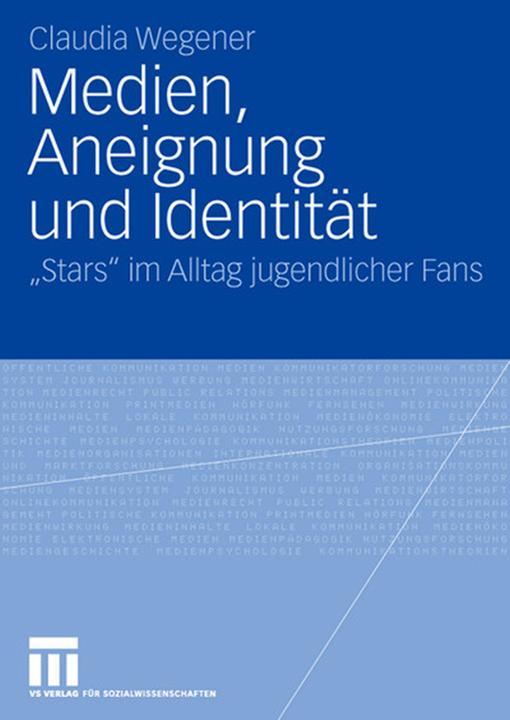 Produktbild Medien, Aneignung und Identität (Deutsch, Claudia Wegener, 2008)