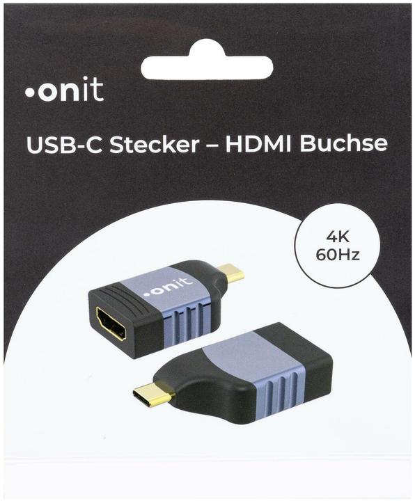Produktbild Onit Adapter USB Type-C - HDMI (USB Typ-C, 4.50 cm)