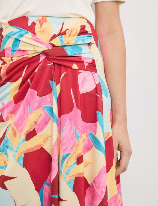 Produktbild Gerry Weber Gemusterter Rock mit Bindedetail Rock Gewirke (38)