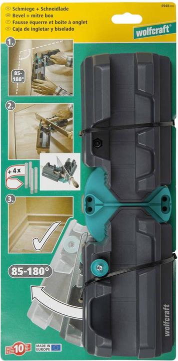 Produktbild wolfcraft 1 Schmiege u. Schneidlade h=max.70mm