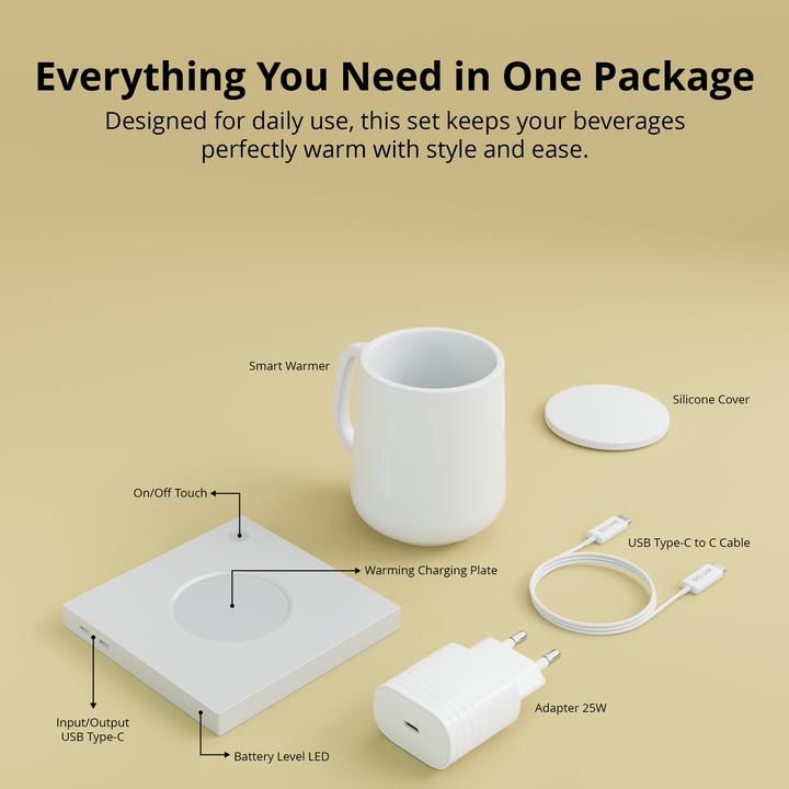 Actual product image Solum Smart Warmer incl. Qi Wireless Charging (25 W)