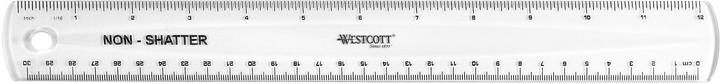 Immagine prodotto Westcott Righello di plastica flessibile (30 cm, Materiale sintetico)