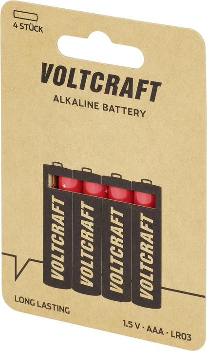 Produktbild Voltcraft LR03 Micro (AAA)-Batterie Alkali-Mangan 1350 mAh 1.5 V 4 St. (4 Stk., AAA, 1350 mAh)