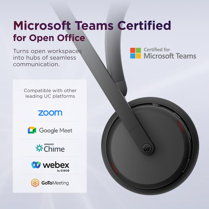 Actual product image Lenovo Dual-Mode Wireless Anc Headset (Wireless, USB-C, Microsoft teams)