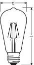 Produktbild Osram Vintage 1906 Led Edison (E27, 4 W, 420 lm, 1 x, F)