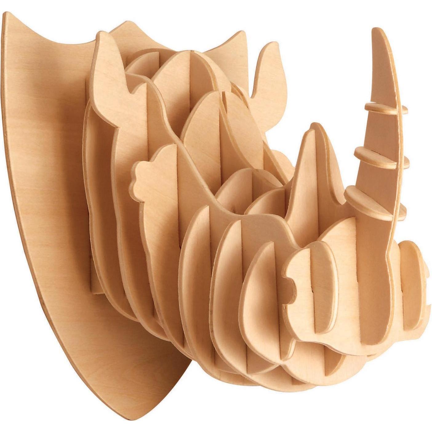 Thumbnail - Eureka 52473176 Holzpuzzle-3D Nashornkopf (14 Teile)