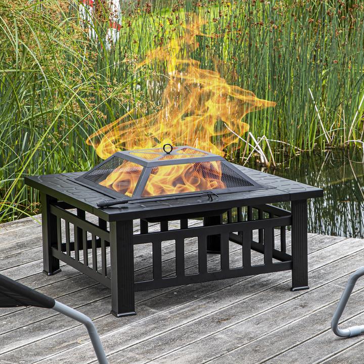 Produktbild Rewe Feuerstelle mit Steinoptik (81 cm)