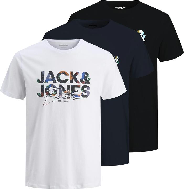Immagine prodotto Jack & Jones Plus Size 3er-pack Logo T-shirt T-shirt (6XL)