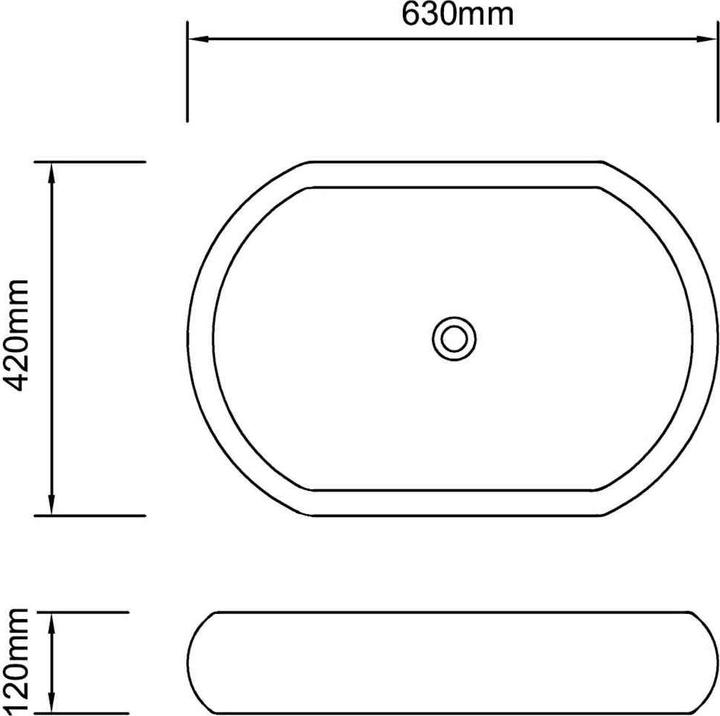 Image du produit vidaXL Becken (420 mm, 630 mm)